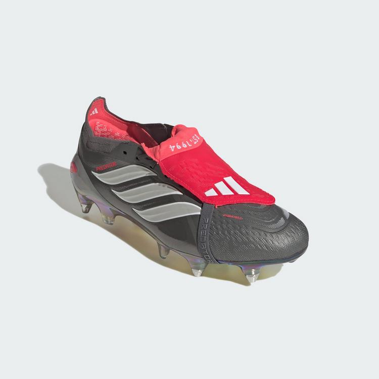 adidas adidas PREDATOR ELITE Fu&szlig;ballschuh mit Fu&szlig;ballschuhe - Iron Metallic / Cloud White / Lucid Red - 2 | SportScheck