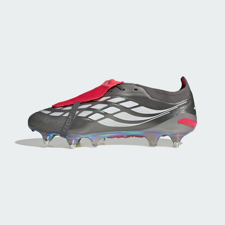 adidas adidas PREDATOR ELITE Fu&szlig;ballschuh mit Fu&szlig;ballschuhe - Iron Metallic / Cloud White / Lucid Red - 4 | SportScheck