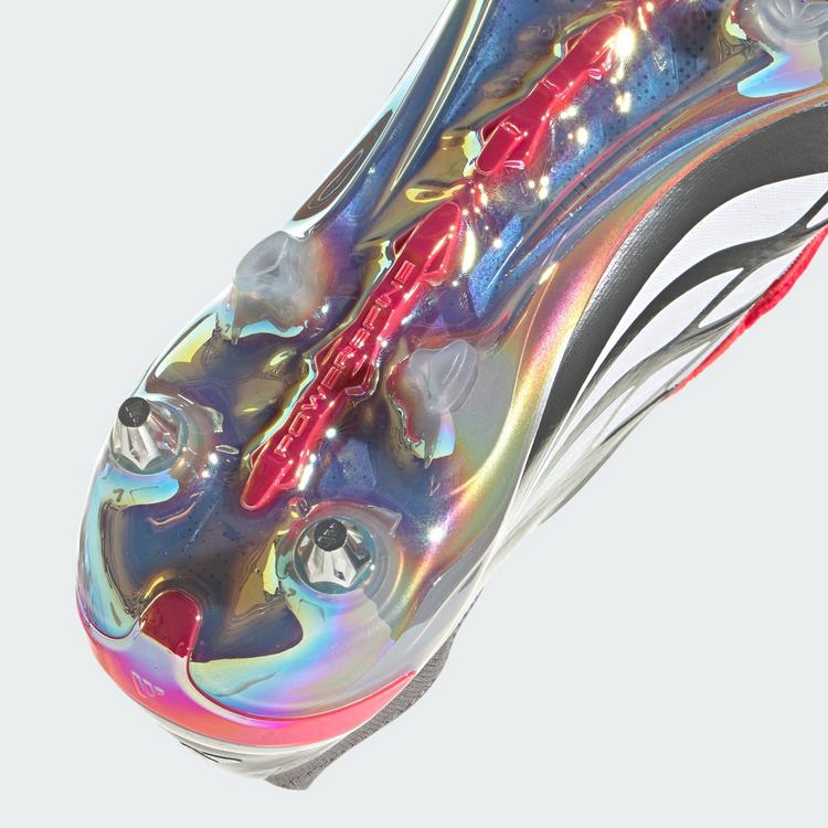 adidas adidas PREDATOR ELITE Fu&szlig;ballschuh mit Fu&szlig;ballschuhe - Iron Metallic / Cloud White / Lucid Red - 6 | SportScheck