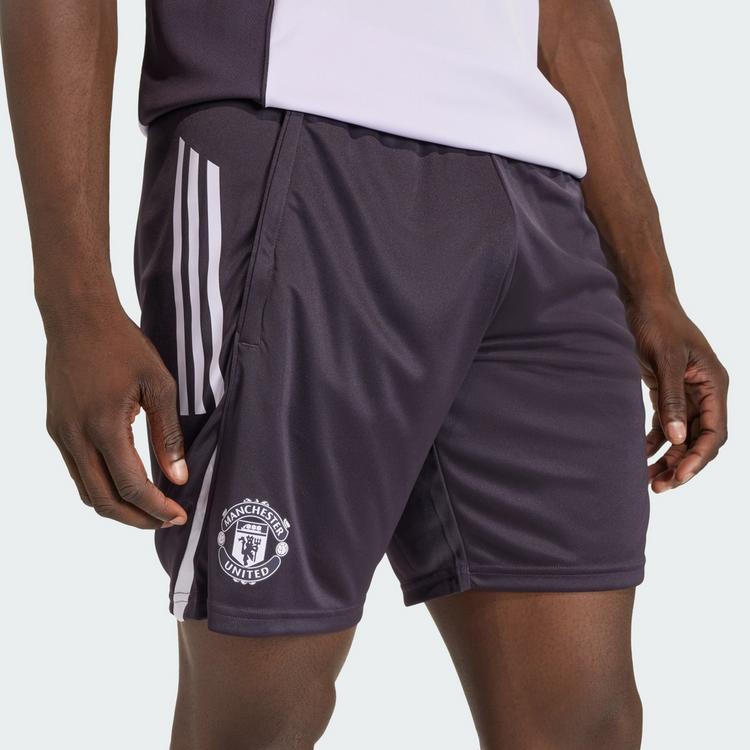 adidas adidas Manchester United Tiro 25 Competition Fu&szlig;ballshorts Herren - Aurora Black / Purple Tint - 0 | SportScheck