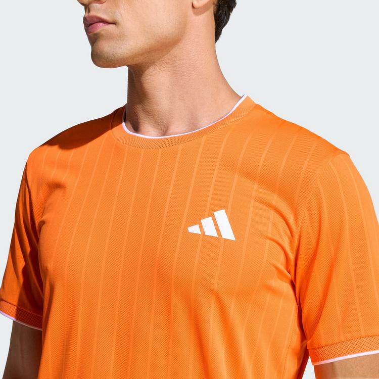 adidas adidas TENNIS CLIMACOOL+ FREELIFT TEE PRO T-Shirt Herren - Pure Orange - 0 | SportScheck