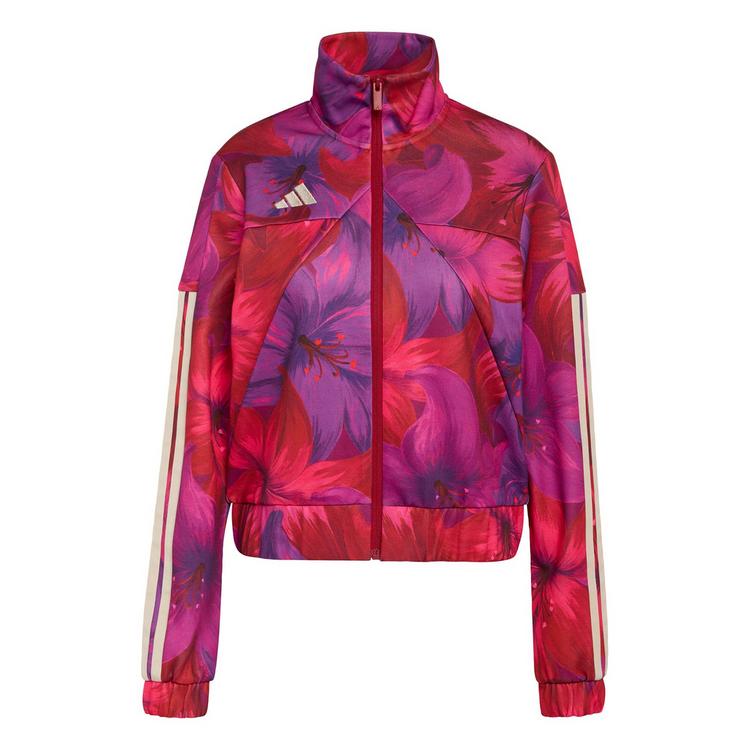 adidas adidas ADIDAS x FARM RIO HOUSE OF TIRO TRACK Jacke Damen - Bahia Magenta / Active Maroon / Crystal Linen - 0 | SportScheck