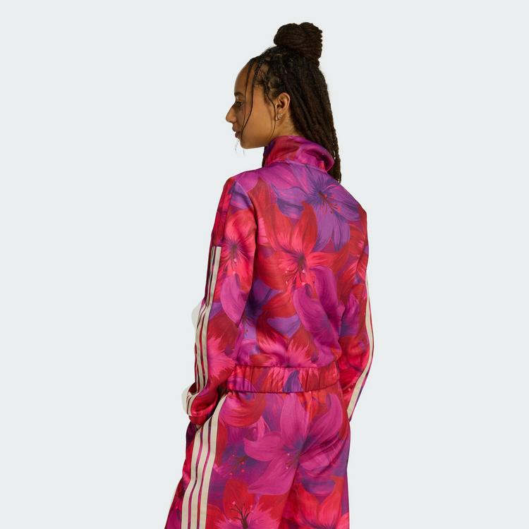 adidas adidas ADIDAS x FARM RIO HOUSE OF TIRO TRACK Jacke Damen - Bahia Magenta / Active Maroon / Crystal Linen - 1 | SportScheck