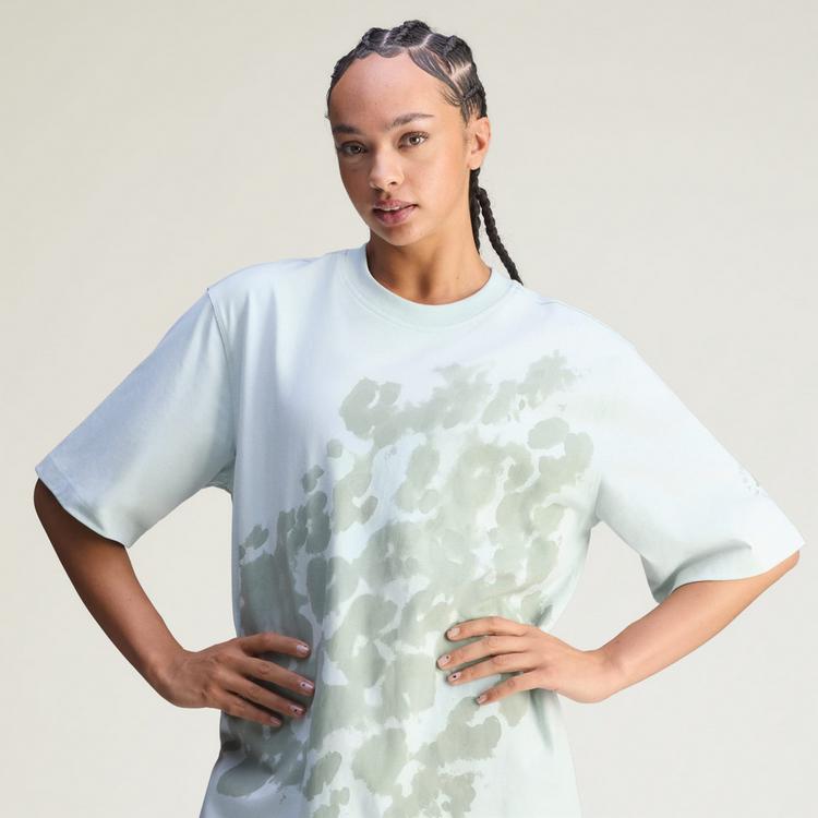 adidas adidas adidas by Stella McCartney Graphic Funktionsshirt Damen - Vapour Green / Wonder Sage - 0 | SportScheck