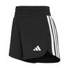 adidas Pacer Workout Shorts mit hohem Bund aus Funktionsshorts Damen - Black / White
