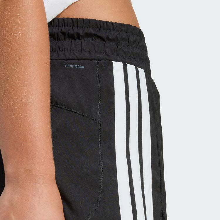 adidas adidas Pacer Workout Shorts mit hohem Bund aus Funktionsshorts Damen - Black / White - 1 | SportScheck