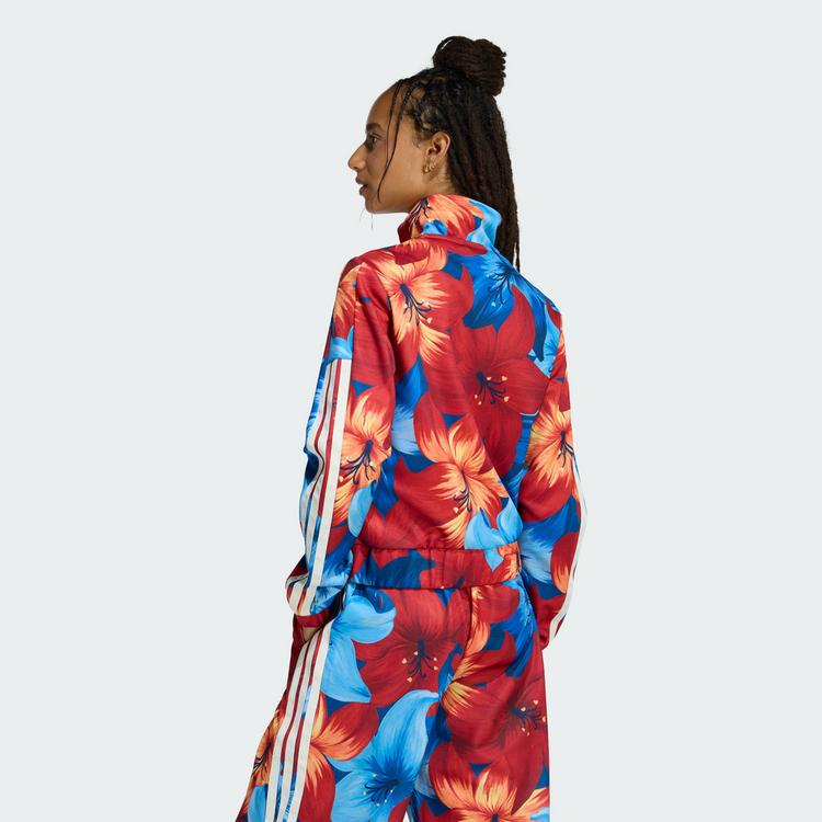 adidas adidas ADIDAS x FARM RIO HOUSE OF TIRO TRACK Jacke Damen - Light Blue / Tactile Red / Cream White - 1 | SportScheck