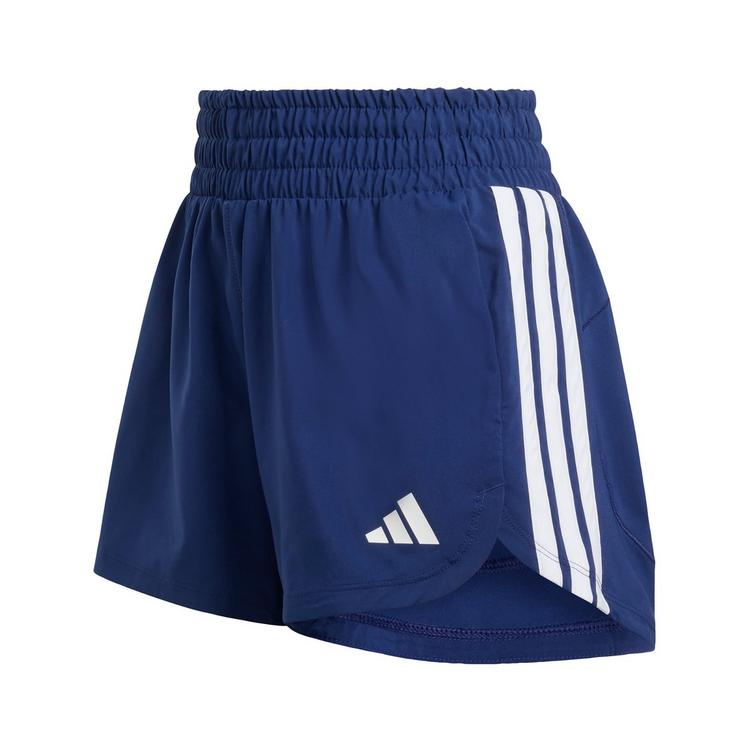 adidas adidas Pacer Workout Shorts mit hohem Bund aus Funktionsshorts Damen - Dark Blue / White - 0 | SportScheck
