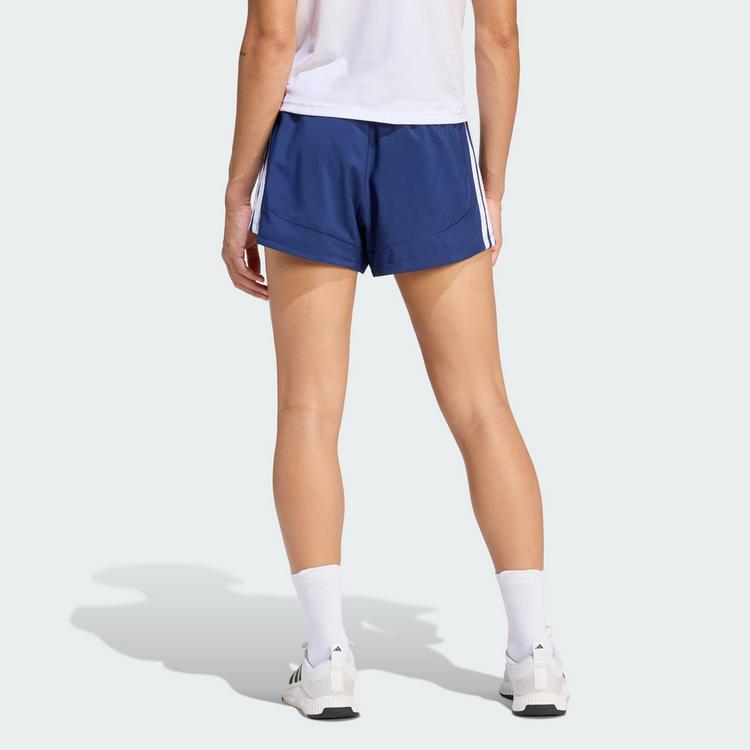 adidas adidas Pacer Workout Shorts mit hohem Bund aus Funktionsshorts Damen - Dark Blue / White - 1 | SportScheck