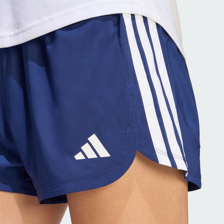 adidas adidas Pacer Workout Shorts mit hohem Bund aus Funktionsshorts Damen - Dark Blue / White - 0 | SportScheck