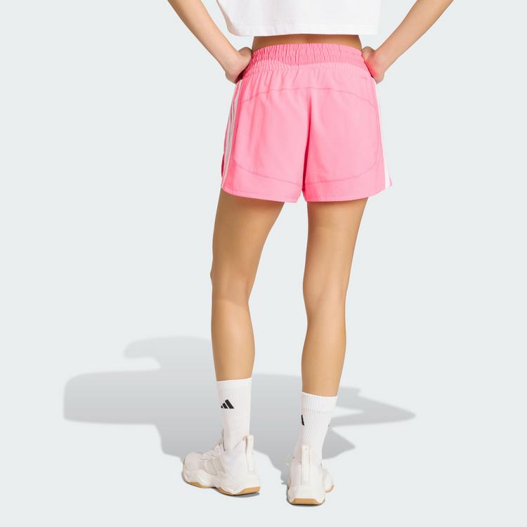 adidas adidas Pacer Workout Shorts mit hohem Bund aus Funktionsshorts Damen - Lucid Pink / White - 1 | SportScheck