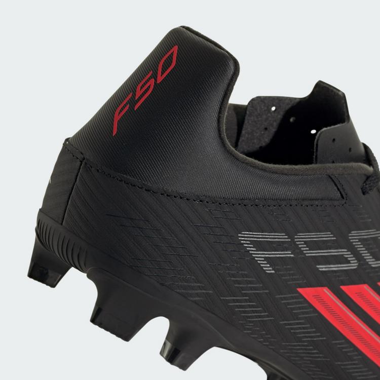adidas adidas F50 CLUB Fu&szlig;ballschuh, feste/gemischte Fu&szlig;ballschuhe - Core Black / Lucid Red / Core Black - 5 | SportScheck