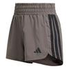 adidas Pacer Workout Shorts mit hohem Bund aus Funktionsshorts Damen - Charcoal / Black
