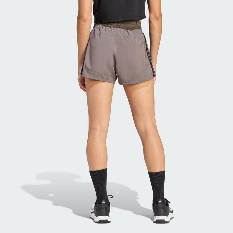 adidas adidas Pacer Workout Shorts mit hohem Bund aus Funktionsshorts Damen - Charcoal / Black - 1 | SportScheck