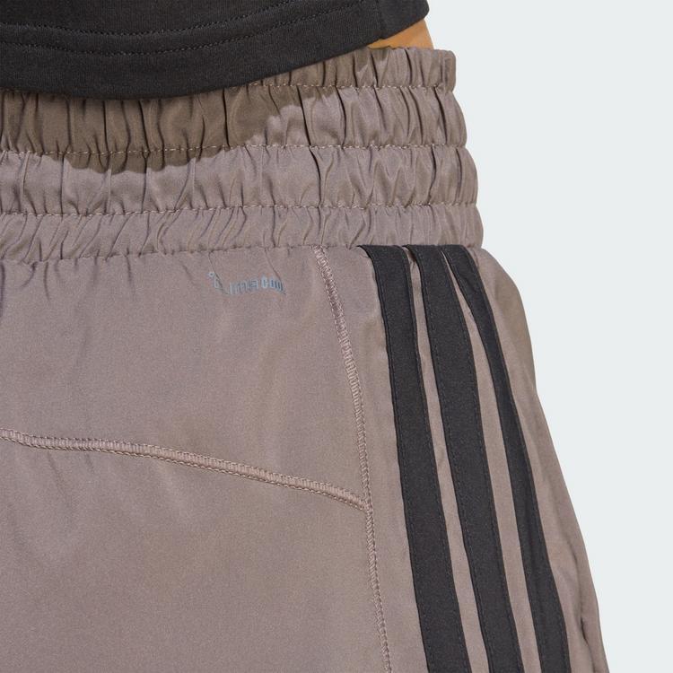 adidas adidas Pacer Workout Shorts mit hohem Bund aus Funktionsshorts Damen - Charcoal / Black - 0 | SportScheck