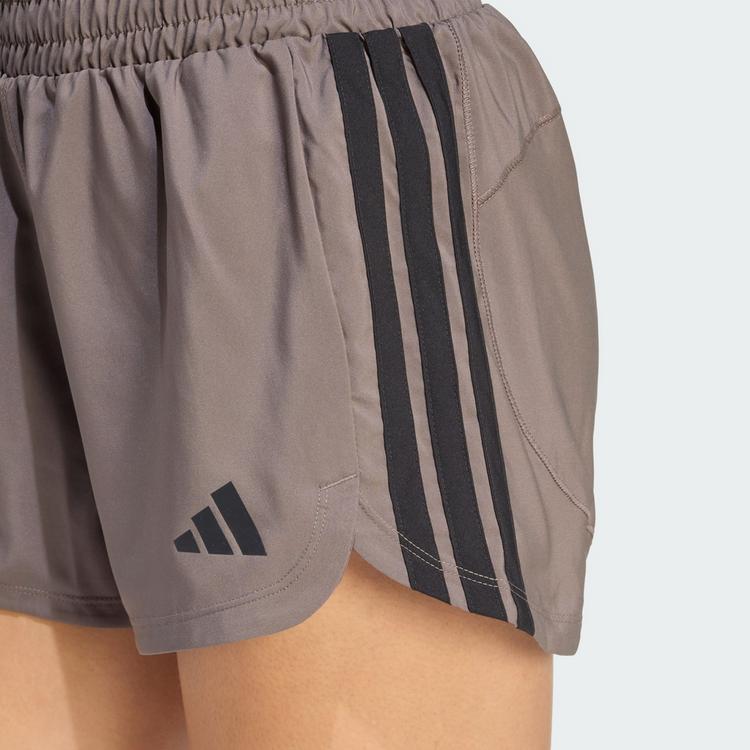 adidas adidas Pacer Workout Shorts mit hohem Bund aus Funktionsshorts Damen - Charcoal / Black - 1 | SportScheck