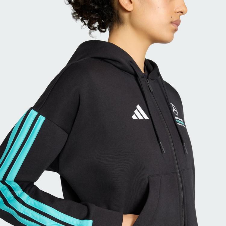 adidas adidas MERCEDES-AMG PETRONAS FORMULA 1 TEAM Hoodie Damen - Black / Semi Mint Rush - 1 | SportScheck