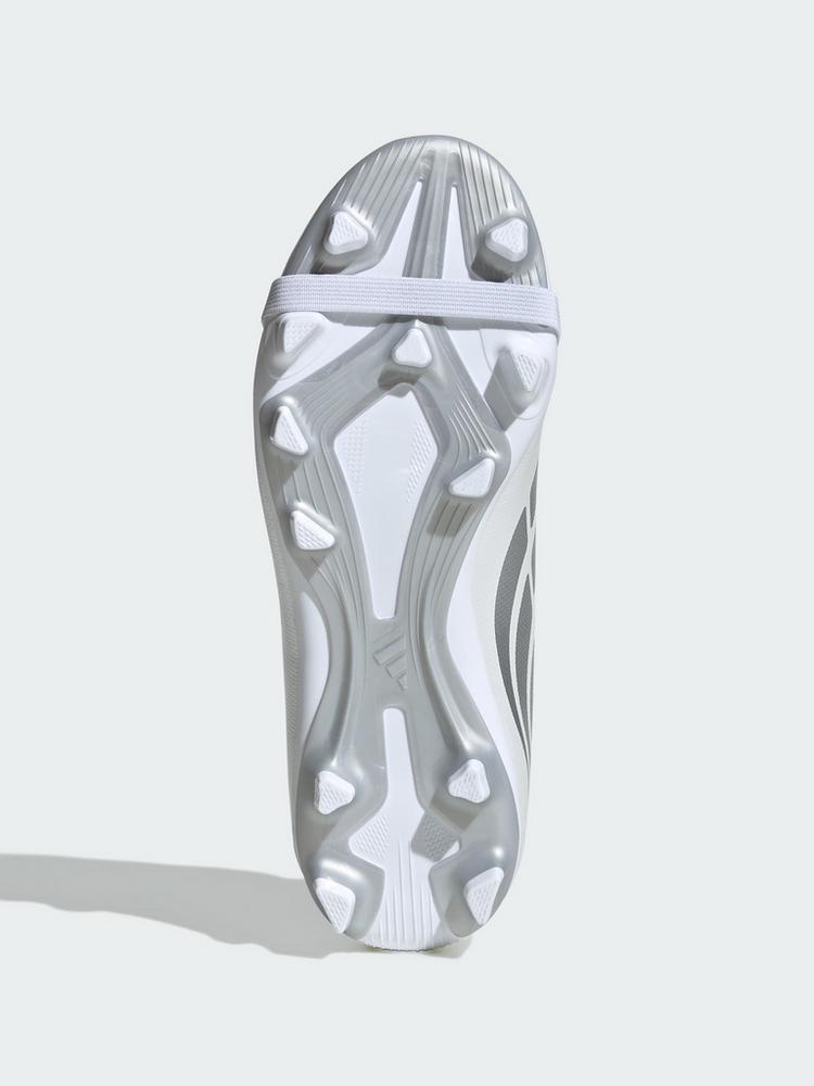 adidas adidas PREDATOR CLUB Fold-Over Tongue Firm Fu&szlig;ballschuhe Kinder - Cloud White / Zero Metalic / Royal Blue - 1 | SportScheck