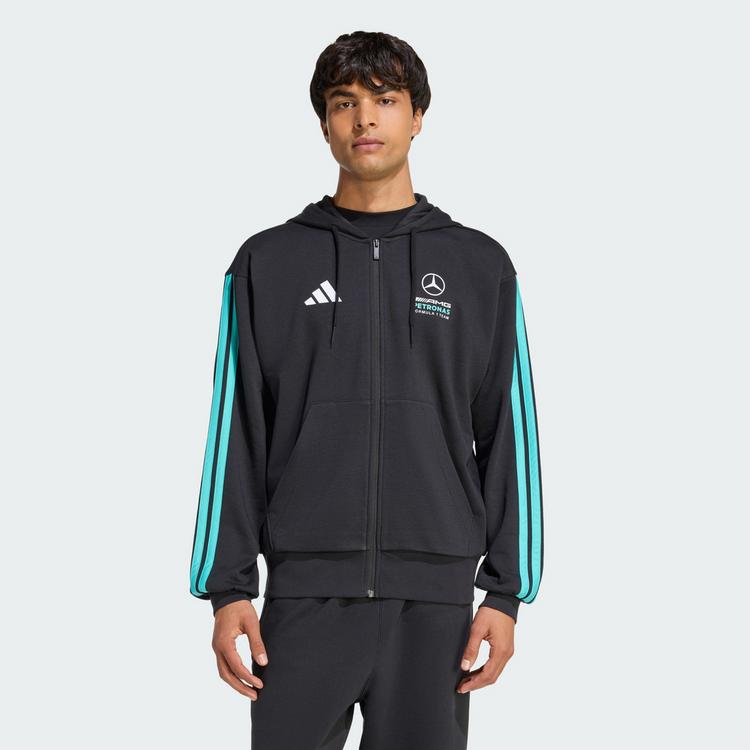 adidas adidas MERCEDES - AMG PETRONAS FORMULA 1 TEAM Hoodie Herren - Black / Semi Mint Rush - 0 | SportScheck