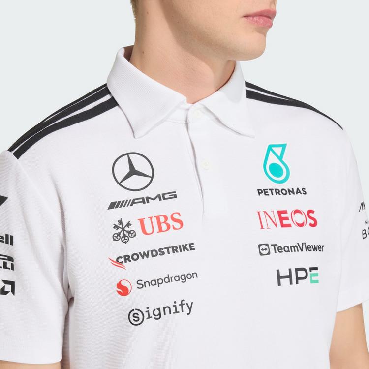 adidas adidas MERCEDES - AMG PETRONAS FORMULA 1 TEAM Funktionstop Herren - White - 0 | SportScheck