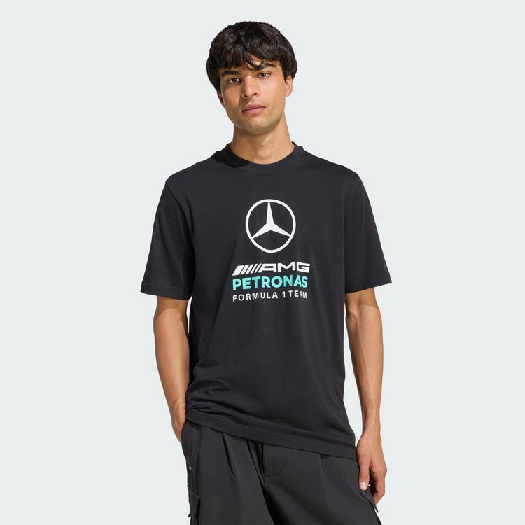 adidas adidas Mercedes-AMG PETRONAS FORMULA 1 TEAM Printshirt Herren - Black / Semi Mint Rush - 0 | SportScheck
