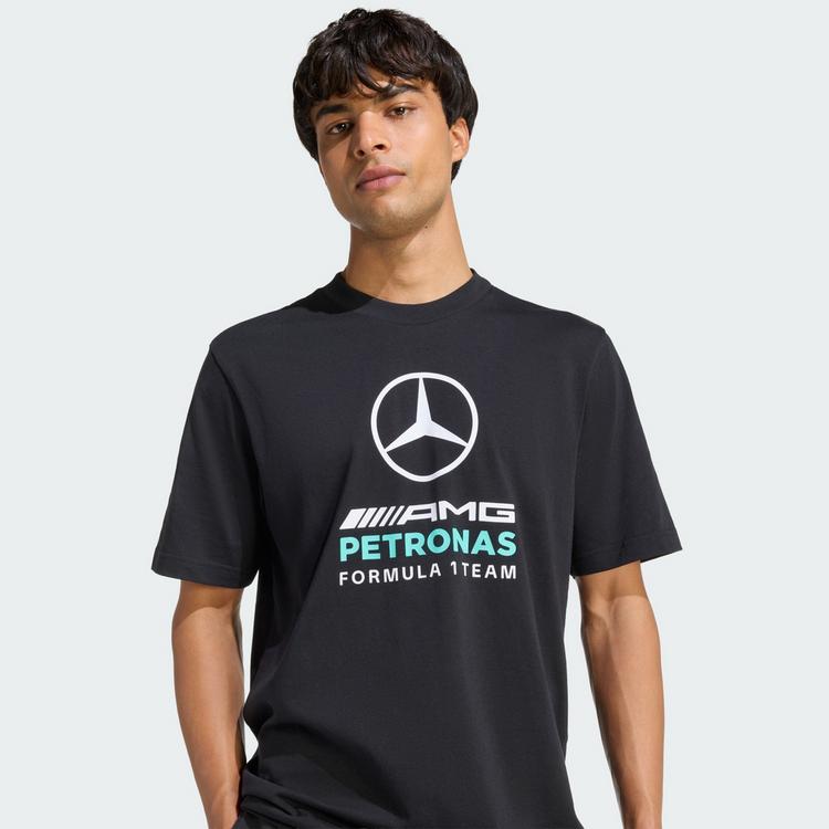 adidas adidas Mercedes-AMG PETRONAS FORMULA 1 TEAM Printshirt Herren - Black / Semi Mint Rush - 0 | SportScheck