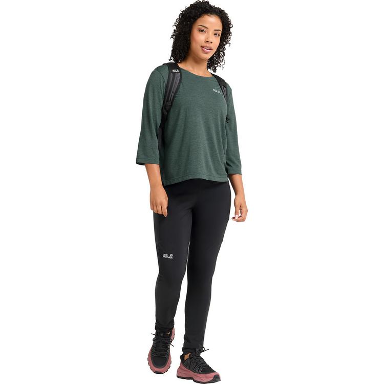 Jack Wolfskin Jack Wolfskin WILDTRAIL 3/4 W Funktionsshirt Damen - sago palm - 2 | SportScheck