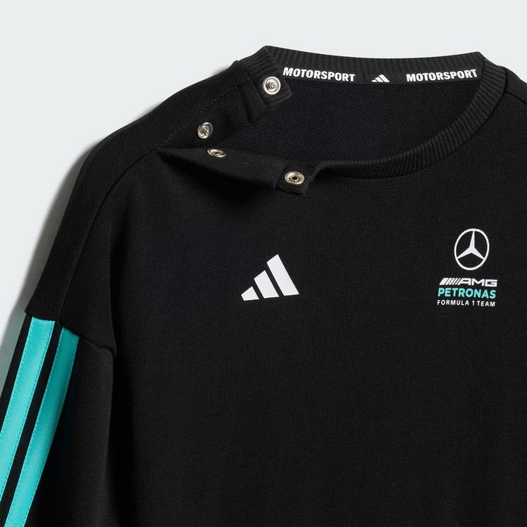 adidas adidas MERCEDES-AMG PETRONAS FORMULA 1 TEAM Trainingsanzug Kinder - Black / Semi Mint Rush - 0 | SportScheck