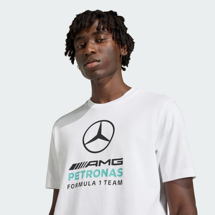 adidas adidas Mercedes-AMG PETRONAS FORMULA 1 TEAM Printshirt Herren - White / Semi Mint Rush - 0 | SportScheck