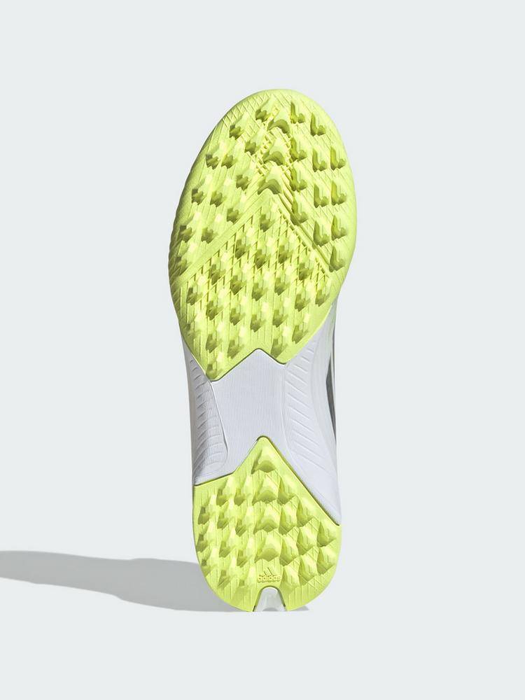 adidas adidas F50 SPARKFUSION LEAGUE Mid Cut Turf Fu&szlig;ballschuhe Kinder - Cloud White / Iron Metallic / Hi-Res Yellow - 1 | SportScheck