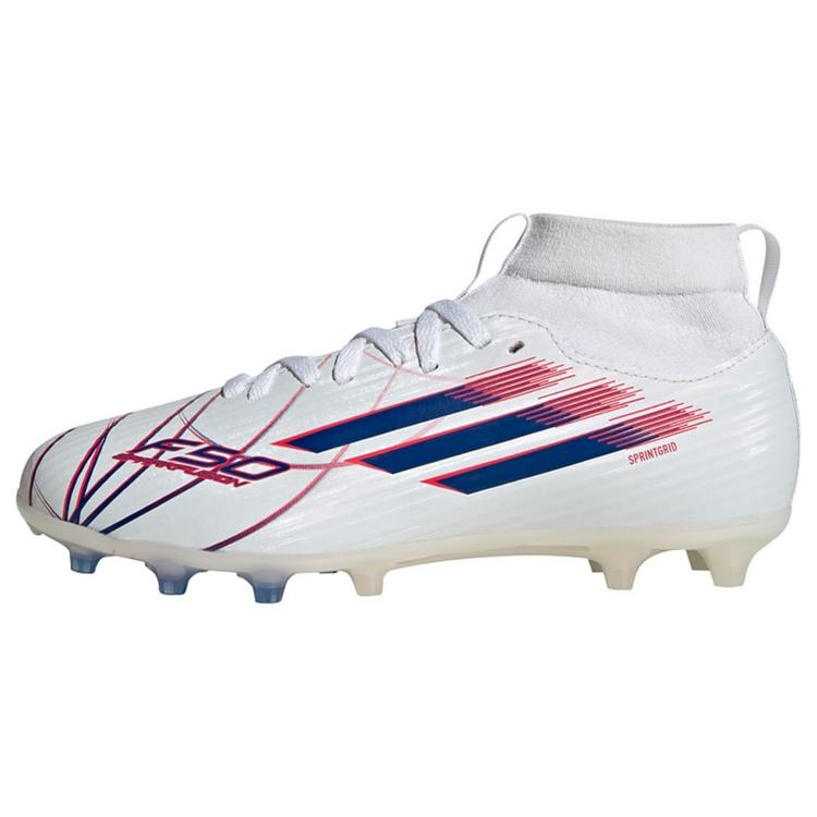 adidas adidas F50 SPARKFUSION LEAGUE Mid-Cut feste Fu&szlig;ballschuhe Kinder - Cloud White / Royal Blue / Lucid Red - 0 | SportScheck