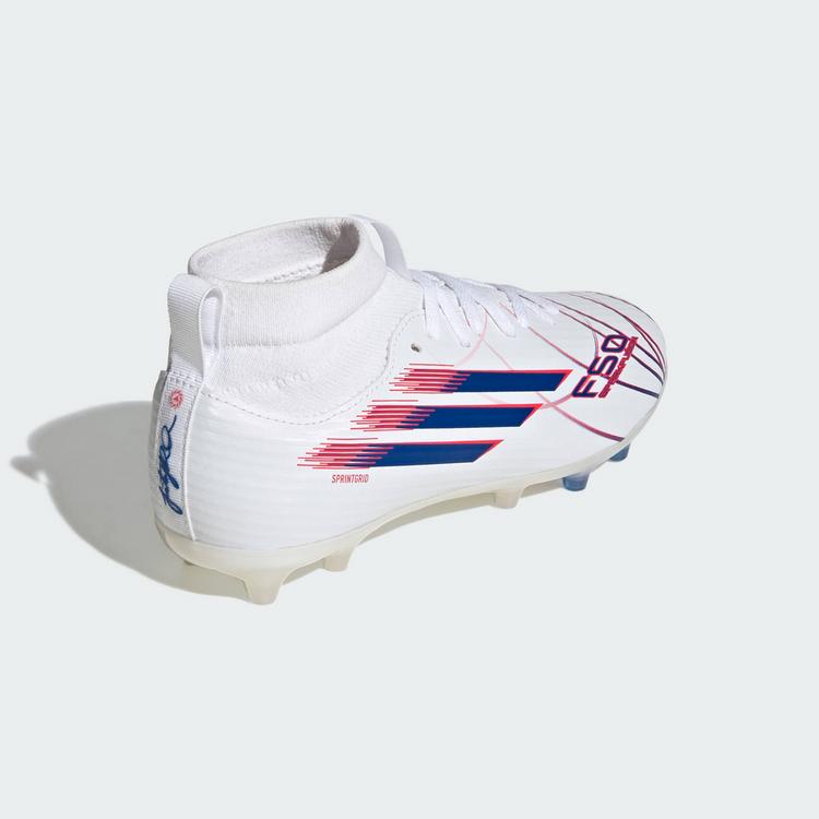 adidas adidas F50 SPARKFUSION LEAGUE Mid-Cut feste Fu&szlig;ballschuhe Kinder - Cloud White / Royal Blue / Lucid Red - 3 | SportScheck