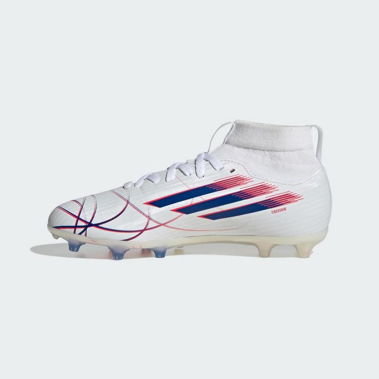 adidas adidas F50 SPARKFUSION LEAGUE Mid-Cut feste Fu&szlig;ballschuhe Kinder - Cloud White / Royal Blue / Lucid Red - 4 | SportScheck