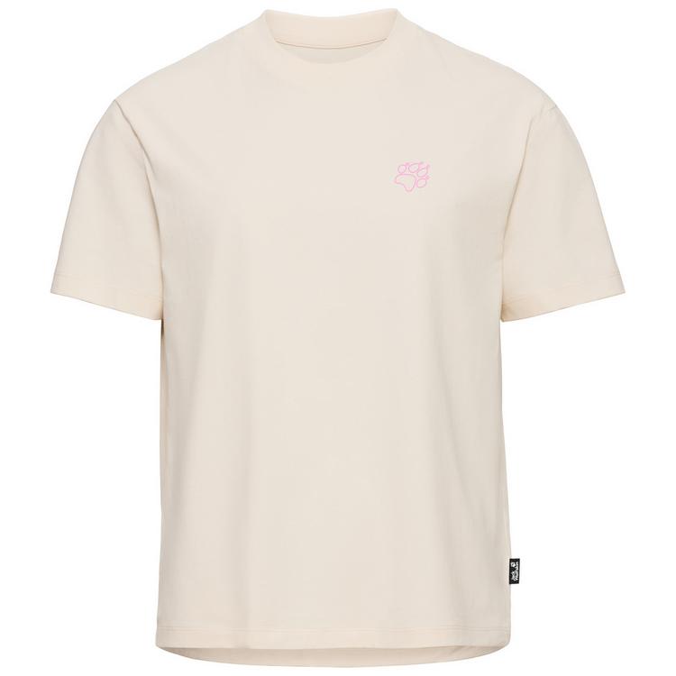 Jack Wolfskin Jack Wolfskin CELEBRATE THE PAW T W T-Shirt Damen - PAW TRAIL oyster - 0 | SportScheck