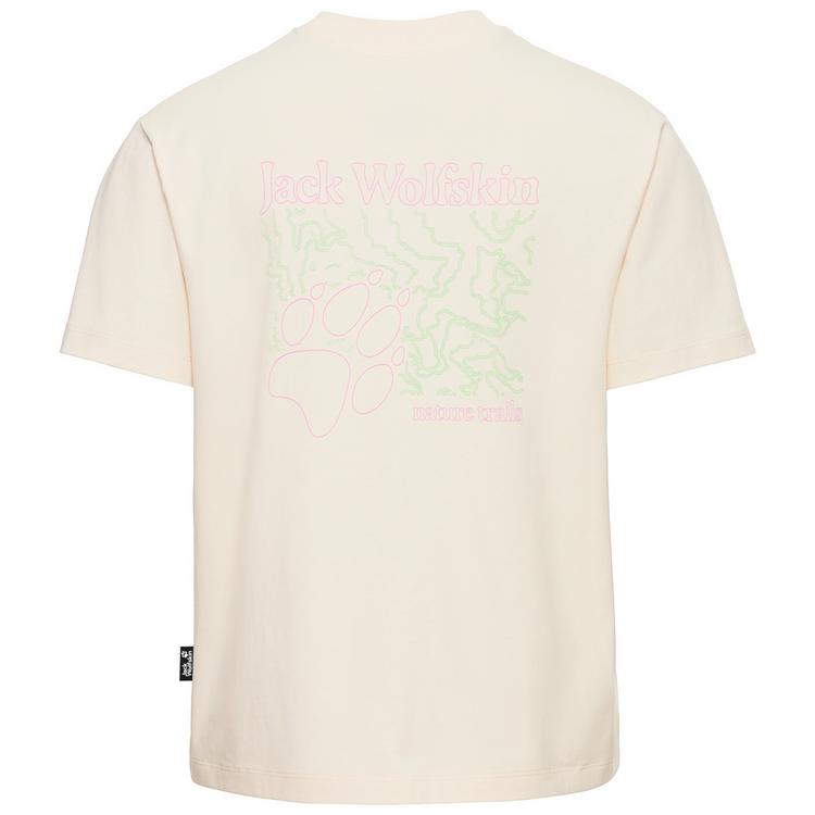 Jack Wolfskin Jack Wolfskin CELEBRATE THE PAW T W T-Shirt Damen - PAW TRAIL oyster - 0 | SportScheck