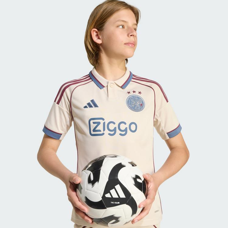 adidas adidas Ajax Amsterdam 25/26 Ausweichtrikot Teamtrikot Kinder - Halo Ivory - 1 | SportScheck
