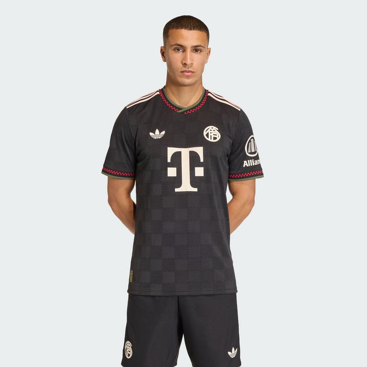 adidas adidas FC Bayern M&uuml;nchen 25/26 Authentic Teamtrikot Herren - Black / Halo Ivory - 0 | SportScheck