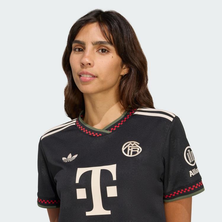 adidas adidas FC Bayern M&uuml;nchen 25/26 Ausweichtrikot, Teamtrikot Damen - Black / Halo Ivory - 1 | SportScheck