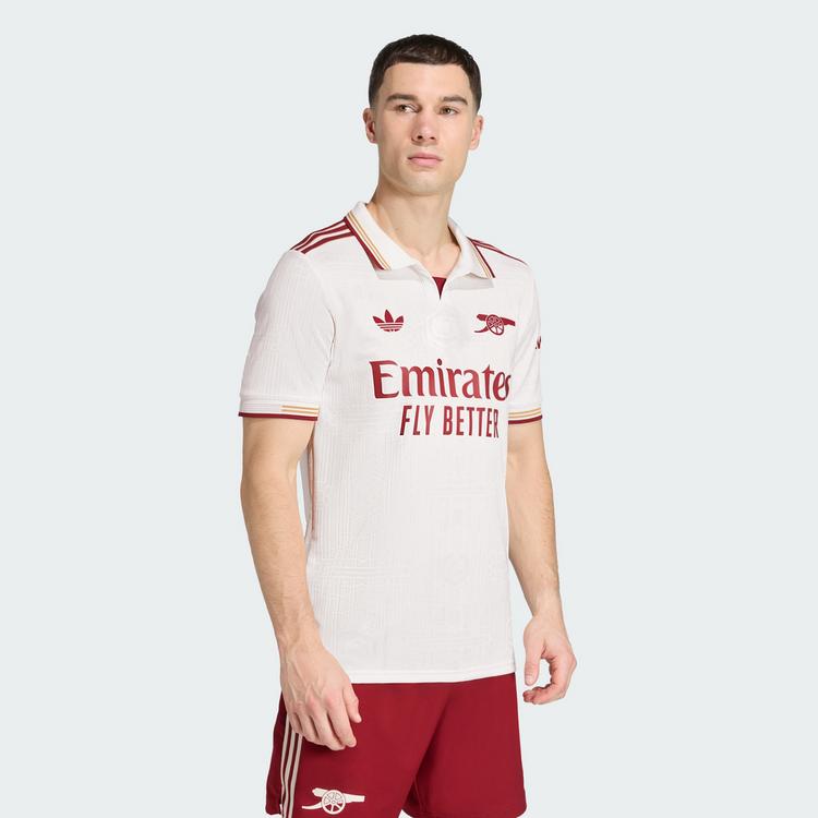 adidas adidas FC Arsenal 25/26 Ausweichtrikot Teamtrikot Herren - Cloud White / Team Coll Burgundy 2 - 0 | SportScheck