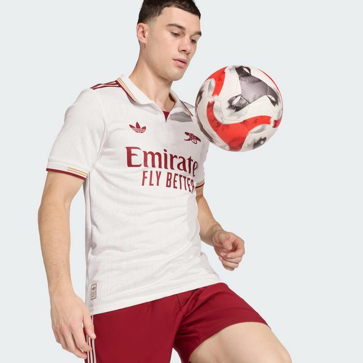 adidas adidas FC Arsenal 25/26 Ausweichtrikot Teamtrikot Herren - Cloud White / Team Coll Burgundy 2 - 1 | SportScheck