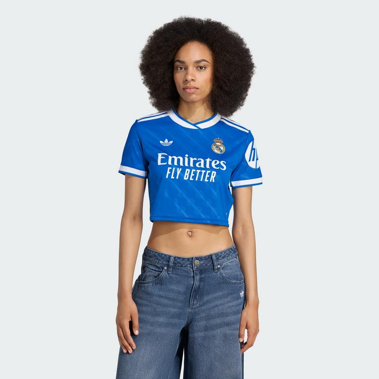 adidas adidas Real Madrid 25/26 K&uuml;rzer geschnittenes Teamtrikot Damen - Blue Bird - 0 | SportScheck