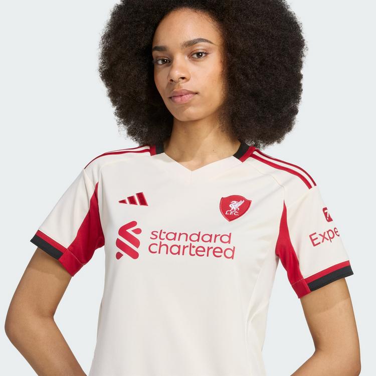 adidas adidas Liverpool FC 25/26 Ausw&auml;rtstrikot Teamtrikot Damen - Wonder White - 1 | SportScheck
