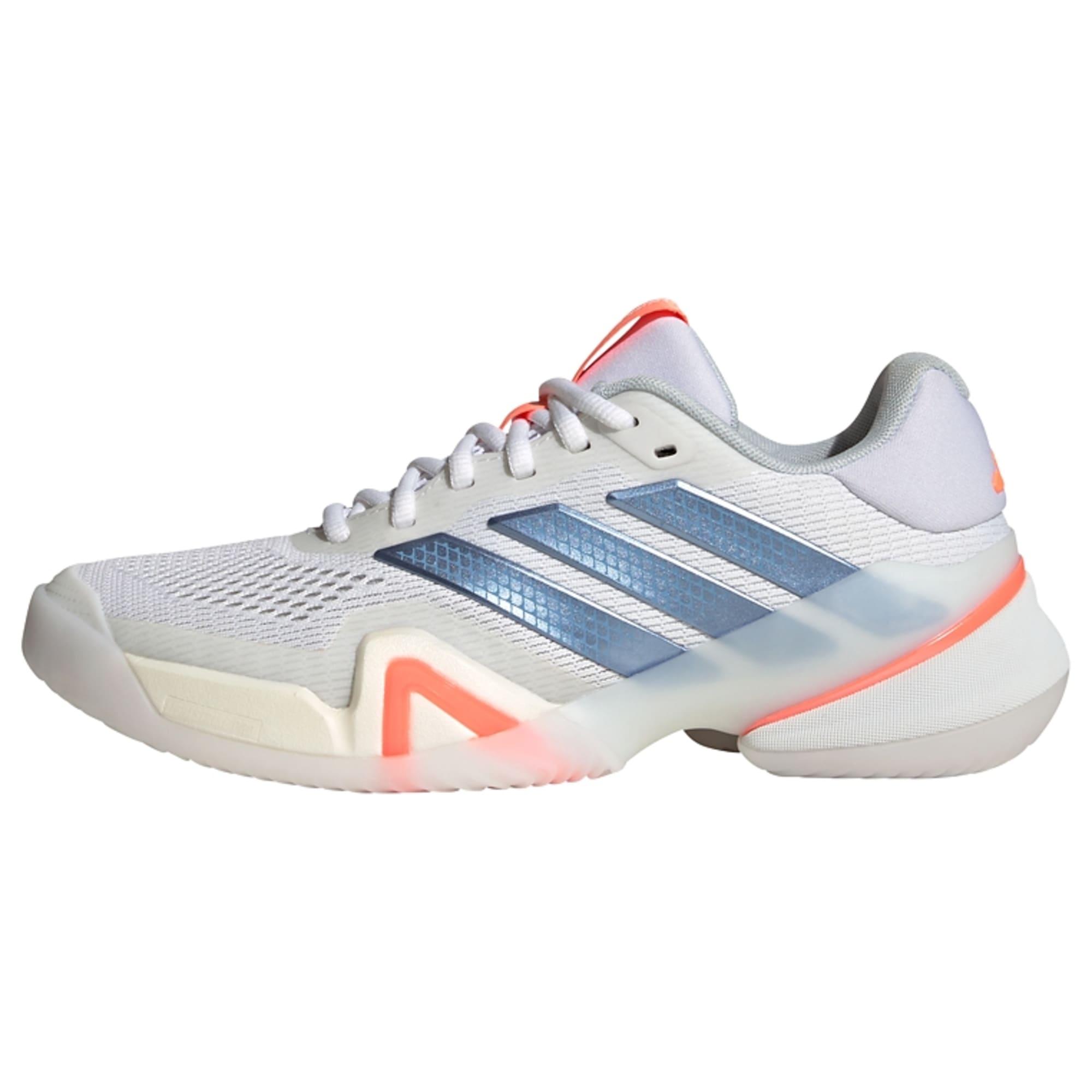 adidas Barricade 14 Tennisschuh Tennisschuhe Damen - Cloud White / Halo Blue / Beam Orange
