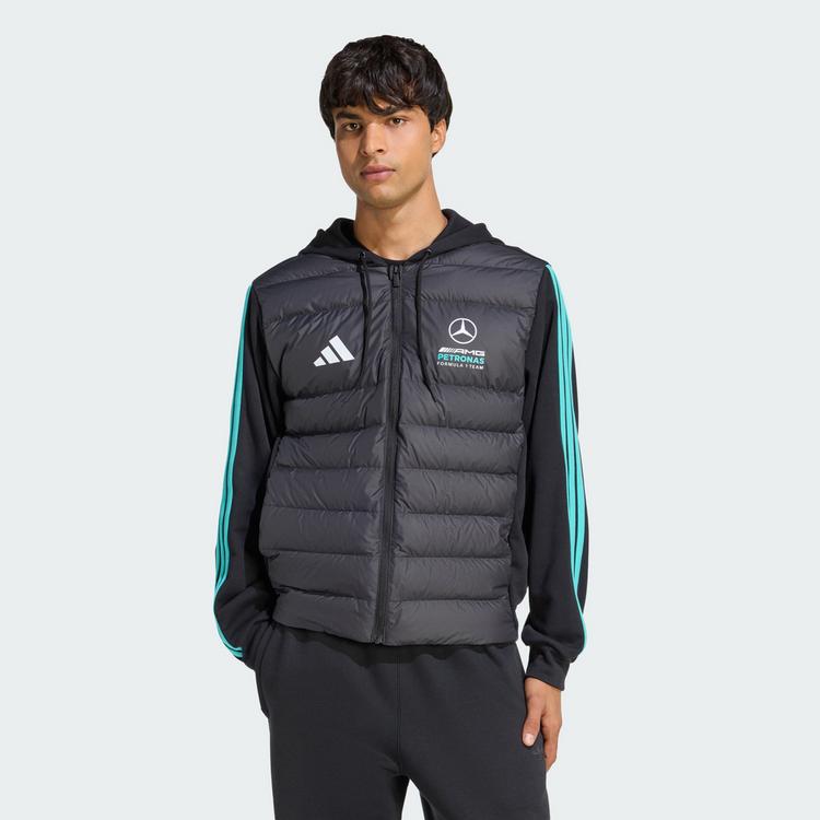 adidas adidas MERCEDES - AMG PETRONAS FORMULA 1 TEAM Regenjacke Herren - Black / Semi Mint Rush - 0 | SportScheck
