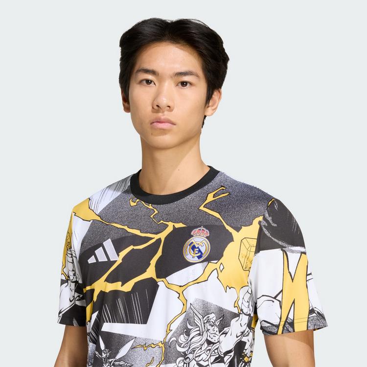 adidas adidas adidas Real Madrid Avengers 25/26 Teamtrikot Herren - White / Black / Bold Gold - 1 | SportScheck