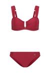 Lascana Bandeau-Bikini Bikini Set Damen - bordeaux