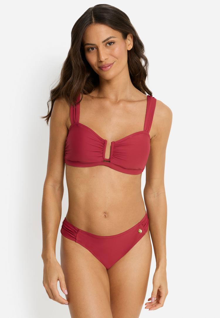 Lascana Lascana Bandeau-Bikini Bikini Set Damen - bordeaux - 1 | SportScheck
