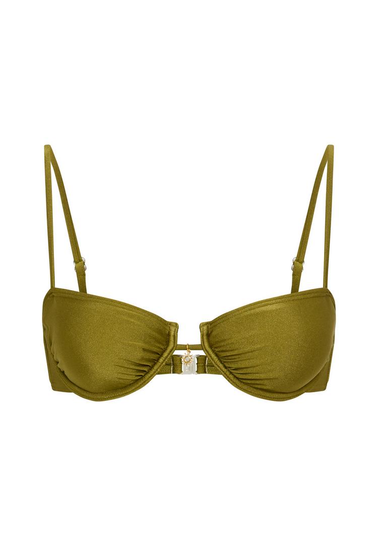 LSCN by Lascana LSCN by Lascana B&uuml;gel-Bikini-Top Bikini Oberteil Damen - green moss - 0 | SportScheck