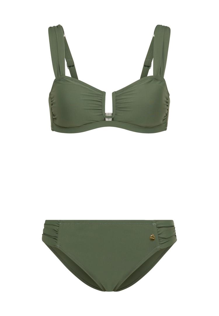 Lascana Lascana Bandeau-Bikini Bikini Set Damen - oliv - 0 | SportScheck