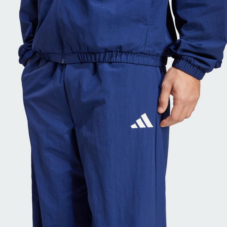 adidas adidas Hose Essential Small Logo Woven Open Hem Trainingshose Herren - Dark Blue / White - 0 | SportScheck